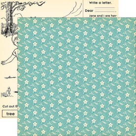 Двусторонняя бумага Fresh Eggs 30х30 см от October Afternoon