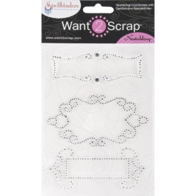 Візерунки з страз Silver Gem,  Want2scrap, 15х11 см