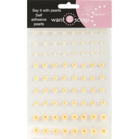 Набор самоклеящихся полужемчужин Coral от Want2scrap, 72 шт