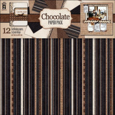 Набор бумаги Chocolate 30х30 см 6 листов от Hot Off The Press