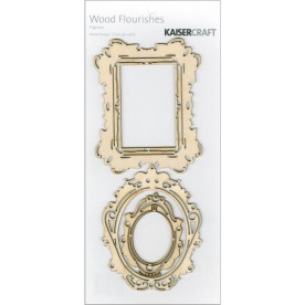 Деревянные рамки Wood Flourishes от Kaisercraft, 3 шт