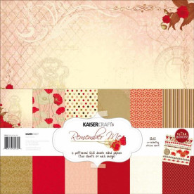 Набір паперу Remember Me, 30х30 см, 12 аркушів від Kaisercraft