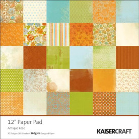 Набор бумаги Antique Rose, 30х30 см, 30 листов от Kaisercraft
