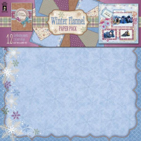 Набір паперу Winter Flannel 30х30 см 6 листів від Hot Off The Press