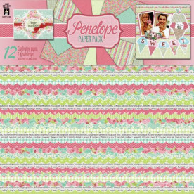 Набір паперу Penelope 30х30 см 6 листів від Hot Off The Press