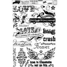 Лист натірок Ink Rubbings: Love від 7gypsies