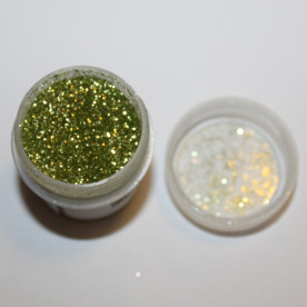 Сухие блестки светло-зеленого цвета от компании Margo, 7 г