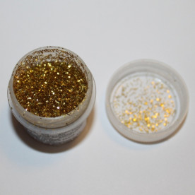 Сухие блестки золотого цвета от компании Margo, 7 г