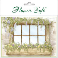 Открытка Country Window для украшения цветочным миксом Flower Soft, 14,5х10,5 см