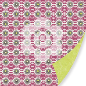 Двусторонняя скрапбумага  Bayberry Cottage - Picket Fence 30х30 см от Pink Paislee