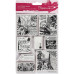 Набір гумових штампів Bookprint With Pocket Watch, Papermania, 8 шт
