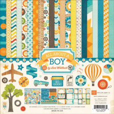 Набор двусторонней бумаги All About a Boy 30х30 см 12 листов от Echo Park