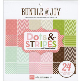 Набір двостороннього паперу Bundle Of Joy Girl 15х15 см 12 аркушів від Echo Park