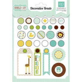 Набір брадс Bundle of Joy Boy від Echo Park, 30 шт