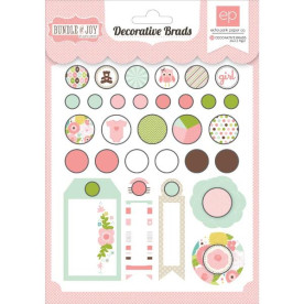 Набор брадсов Bundle Of Joy Girl от Echo Park, 30 шт