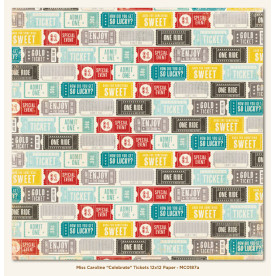 Двусторонняя бумага Celebrate Tickets 30х30 см от My Mind's Eye
