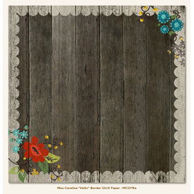 Двосторонній папір Hello Border 30х30 см від My Mind's Eye