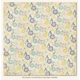 Двусторонняя бумага You and Me Bloom 30х30 см от My Mind's Eye