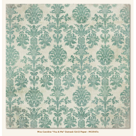 Двосторонній папір You and Me Damask 30х30 см від My Mind's Eye