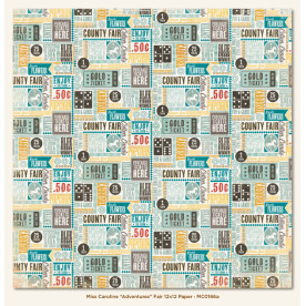 Двосторонній папір Adventures Fair 30х30 см від My Mind's Eye