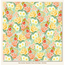 Двусторонняя бумага Beautiful Roses 30х30 см от My Mind's Eye