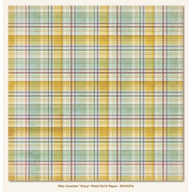 Двосторонній папір Story Plaid 30х30 см від My Mind's Eye