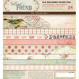 Набір паперу Market Street 15х15 см 12 аркушів від My Mind's Eye