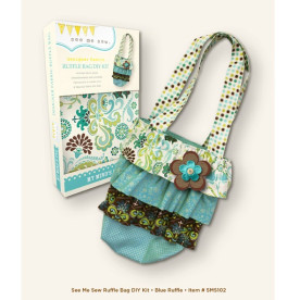 Набор для пошива сумочки Ruffle Bag Blue от My Mind's Eye
