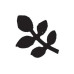 Фігурний дирокол Ash Leaf 2,5 см від Punch Bunch