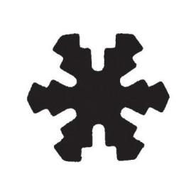 Фигурный дырокол Snowflake 2,5 см от Punch Bunch