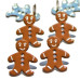 Набір брадс Gingerbread Boy від Eyelet Outlet, 12 шт