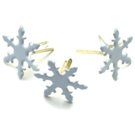 Набор брадсов White Snowflakes от Creative Impressions, 50 шт