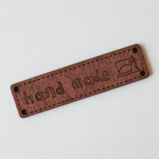 Дерев'яна бирка "Handmade" Швейна машинка розміром 6,4х1,7 см