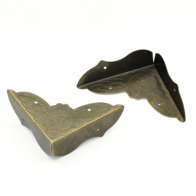 Уголки для альбома цвета античной бронзы, 52х52х15 мм, 4 шт