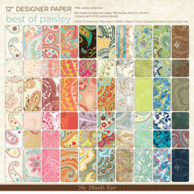 Набор бумаги Best of Paisley 30х30 см 60 листов от My Mind's Eye