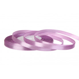 Атласна стрічка, рулон, #45, світло-фіолетовий, 7 мм, 23 м
