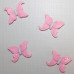 Пластиковый кабошон Бабочка с узором розового цвета, 34х28 мм, 1 шт