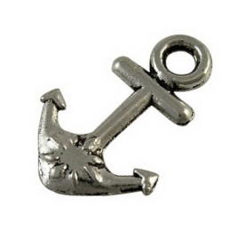 Металева підвіска "Якір", античне срібло, 20х14 мм, 5 шт