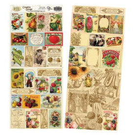 Набор картинок для вырезания Garden, 24х20 см от Crafty Secrets