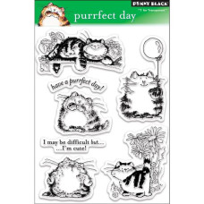 Набір акрилових штампів Purrfect Day 19х13 см, Penny Black