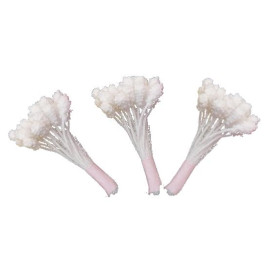 Набор 30 тычинок на белом стебле