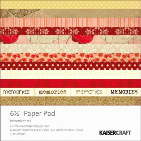 Набор бумаги Remember Me 16х16 см 40 листов от Kaisercraft