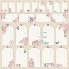 Лист с высечками Sweetheart 30x30 см от Kaisercraft