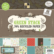 Набор бумаги The Green Stack 30х30 см 24 листа от DCWV