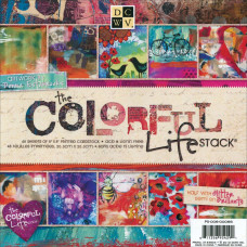 Набір паперу Colorful Lifestack 20х20 см 24 листа від DCWV