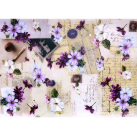 Декупажная карта "Записки на полях" 44х31 см от компании Cheap Art