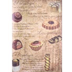 Декупажна карта "Солодка Ідея" 44х31 см від компанії Cheap Art