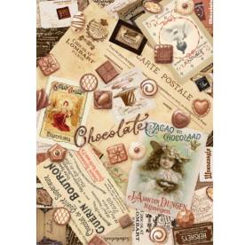 Декупажна карта "Реклама шоколаду" 44х31 см від компанії Cheap Art