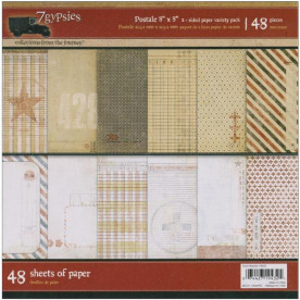 Набор бумаги Postale 20х20 см 12 страниц от компании 7 Gypsies