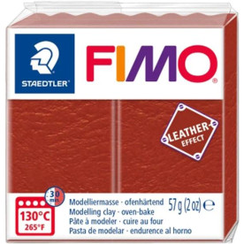 Пластика Leather-effect, Ржавчина, 57 грамм, Fimo